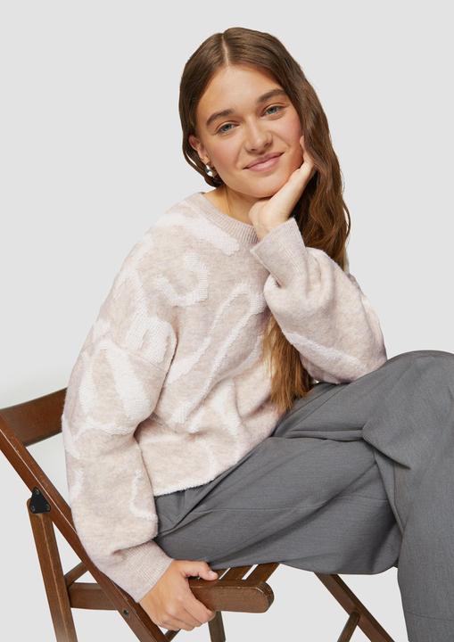 Actual product image S.Oliver Strickpullover Jacquard-Pullover in Oversized (L)
