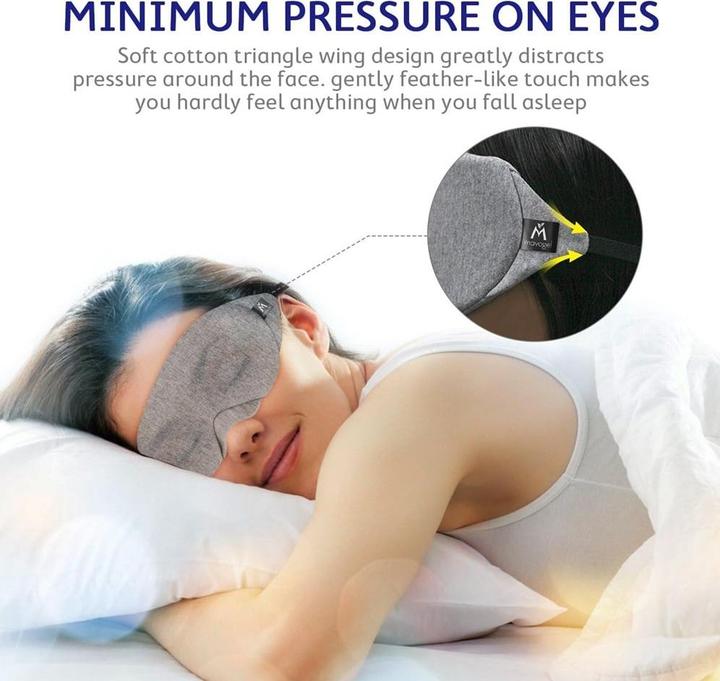 Immagine prodotto Mavogel Maschera per il sonno in cotone (Maschera sonno)