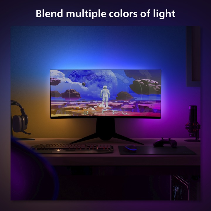 Image du produit Philips Hue Play Gradient avec pont (Multicolore, 90.50 cm, Intérieur)