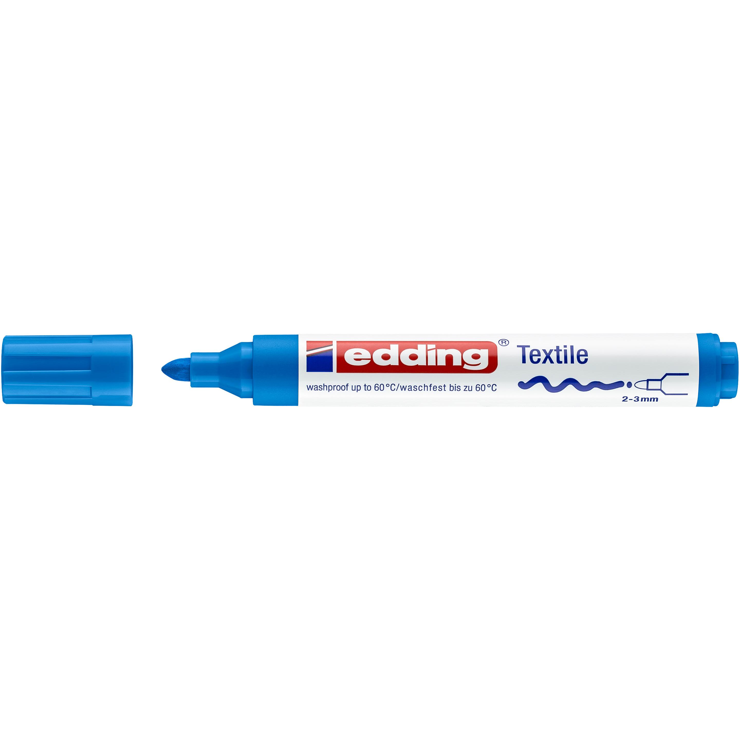 10x Edding, Marker, Textil Marker 4500 (Blau, 2 mm, 1 x)