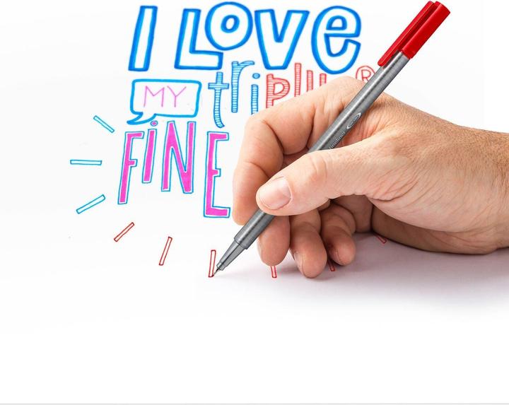 Produktbild Staedtler Fineliner triplus 13ST transp. Box (13 Farben, 10 x)