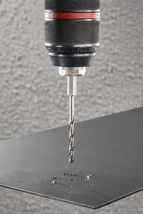 Actual product image wolfcraft wolfcraft 1 Metallbohrer HSS G, S=6-kt., ø4x53mm (4 mm)