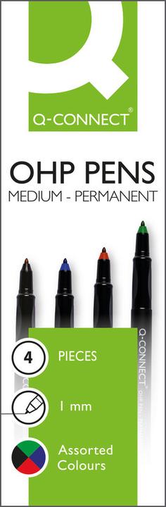 Produktbild Q-Connect OHP Marker permanent (4x)
