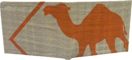 Produktbild Bekos Upcycling - kleine Geldbörse recycelten Zementsäcke Camel