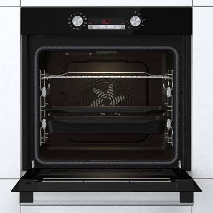 Label énergétique Fors Four Pyrolyse EURO, noir BHP 60NH Noir Inox