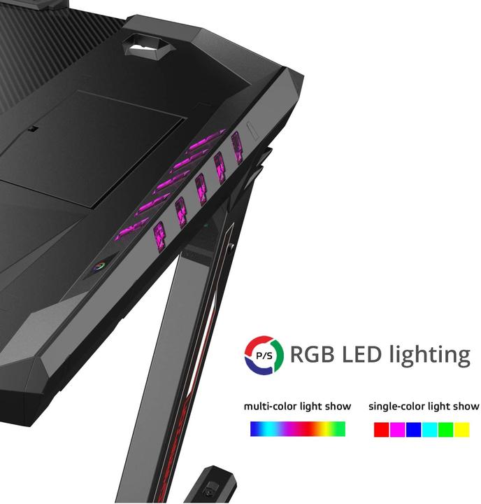 Produktbild Eureka ergonomic Gaming Tisch mit LED