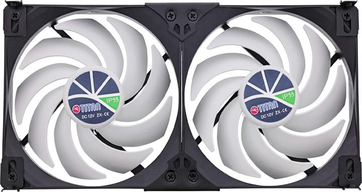 Produktbild Titan TTC-SC22(C)/V2+ Kühlschrank-Doppellüfter 140x25mm IP55 für Campingfahrzeuge, mit Gleichrichter (28.80 dB)