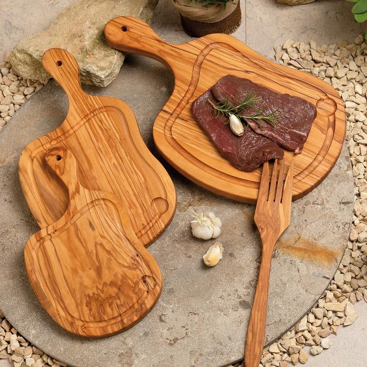 Produktbild Natura Punto Serviergabel, 4 Zacken, 35 cm,Olivenholz