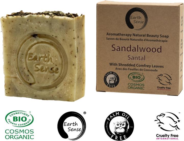 Produktbild Natura Punto Palmölfreie feste Bio-Seife, min. 72% kaltgepresste Öle, Sandelwood (Hartseife)