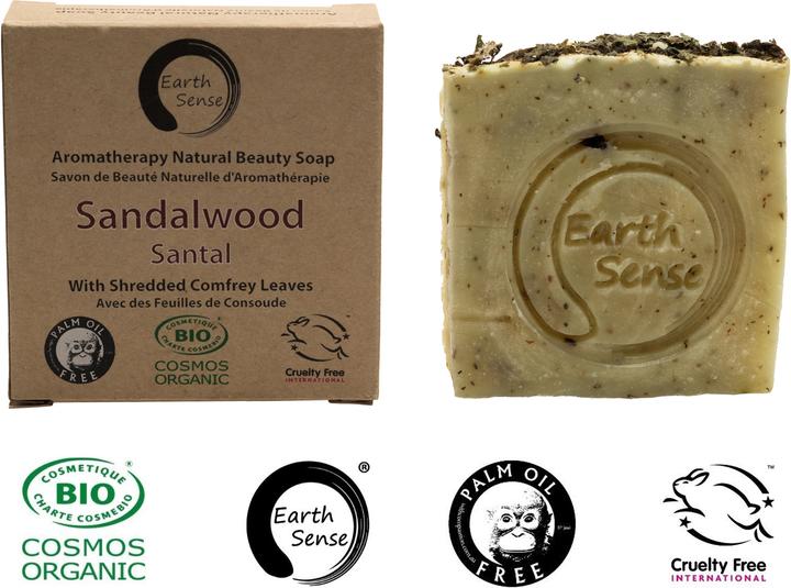 Produktbild Natura Punto Palmölfreie feste Bio-Seife, min. 72% kaltgepresste Öle, Sandelwood (Hartseife)