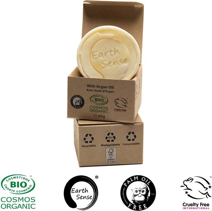 Actual product image Natura Punto Set of 3 palm oil free solid organic shampoo (Solid shampoo)