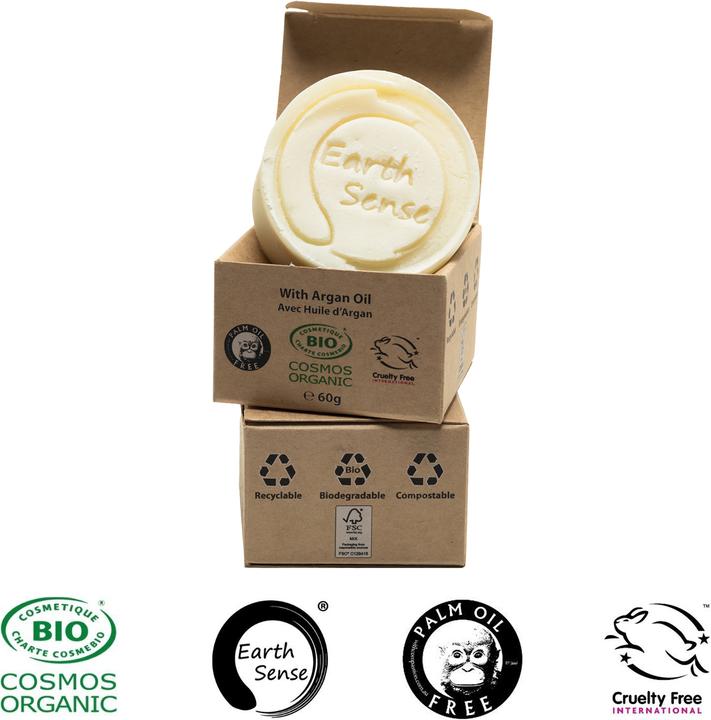 Actual product image Natura Punto Set of 3 palm oil free solid organic shampoo (Solid shampoo)