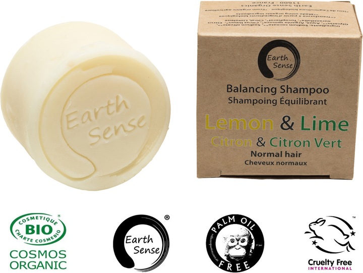 Produktbild Natura Punto Palmölfreies festes Bio-Shampoo, min. 77% kaltgepresste Öle, mit Argan-Öl, Lemon & Lime (Festes Shampoo)
