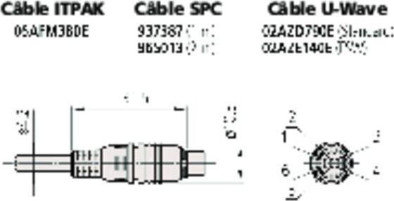 Image du produit Mitutoyo Câble de connexion 2 m 965013