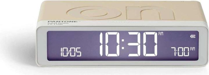 Actual product image Lexon Digitalwecker Flip Classic Pantone Sand Dollar