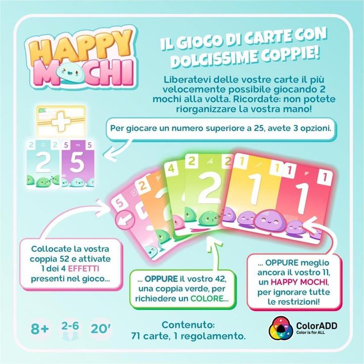 Produktbild Asmodée Happy Mochi - Ed. Italiana (Italienisch, 2 - 6 Spieler)