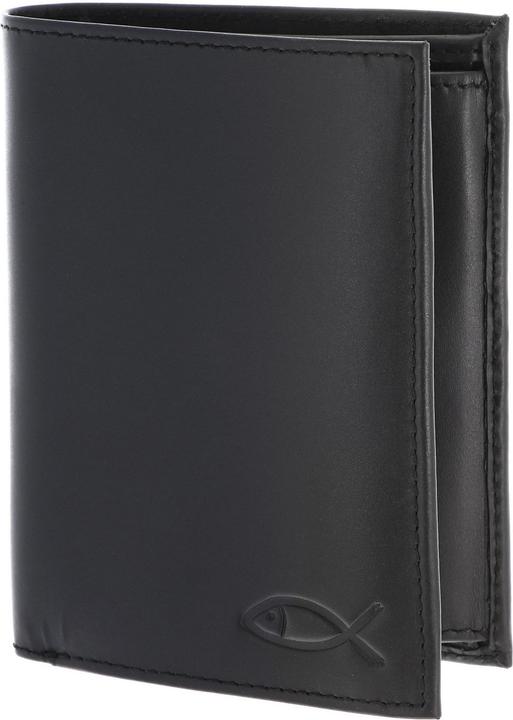 Freedom Fish Embossed Black