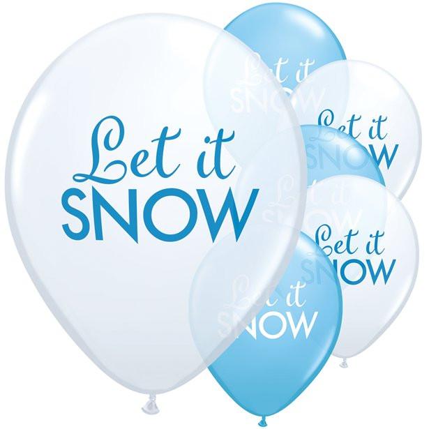 Qualatex Latex-Luftballons "Let it snow".