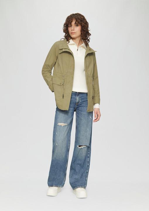 Actual product image S.Oliver Outdoor-Jacke Baumwolljacke mit Tunnelzug in der Taille (XXL)