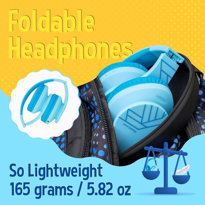 Produktbild PowerLocus Wireless Headphones for kids P2 (blue)