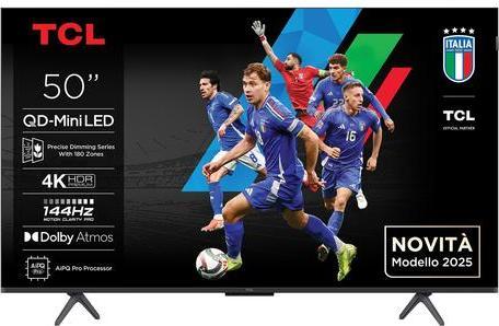 Actual product image TCL 50C6K (50", QD mini LED, 4K, 2025)