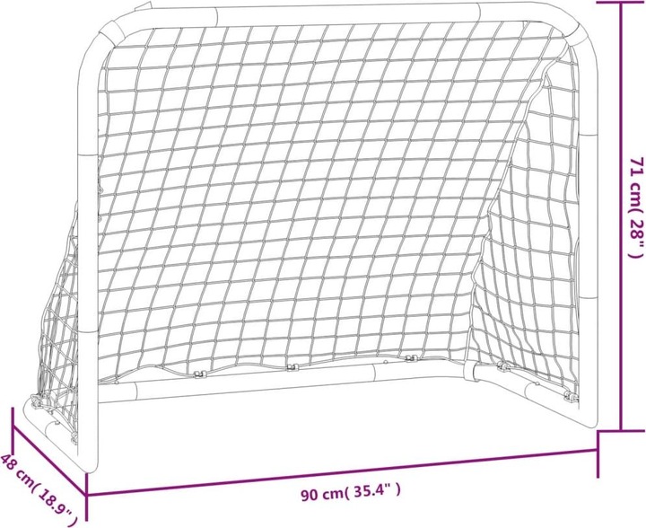 Productafbeelding VidaXL Voetbaldoel met net