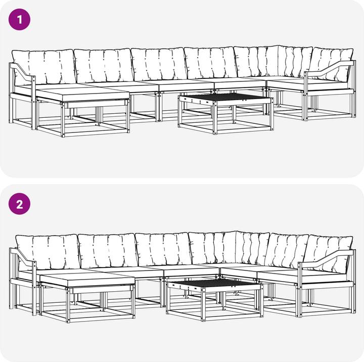 Produktbild vidaXL Outdoor-Sofagarnitur