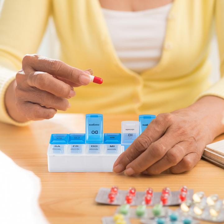Actual product image Relaxdays Pill Organiser with 2 Compartments