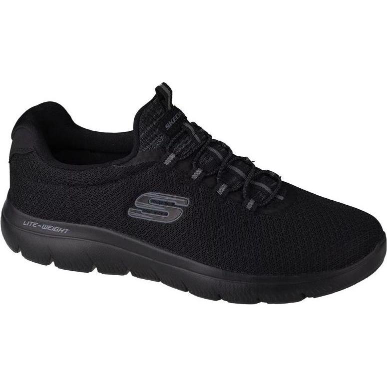 Skechers Uomo Nero Uomini, Sneaker, Cime, (42)