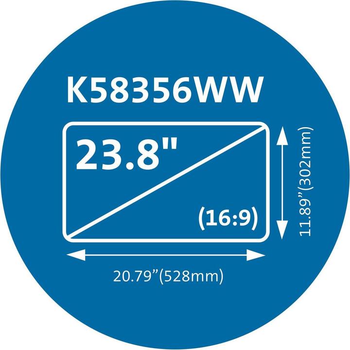 Produktbild Kensington MagPro Privacy Screen Monitor 23.8 / 16:9 (16:9)