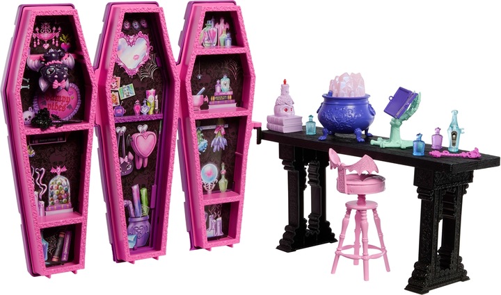 Actual product image Monster High Draculaura Secret Potions Room Playset