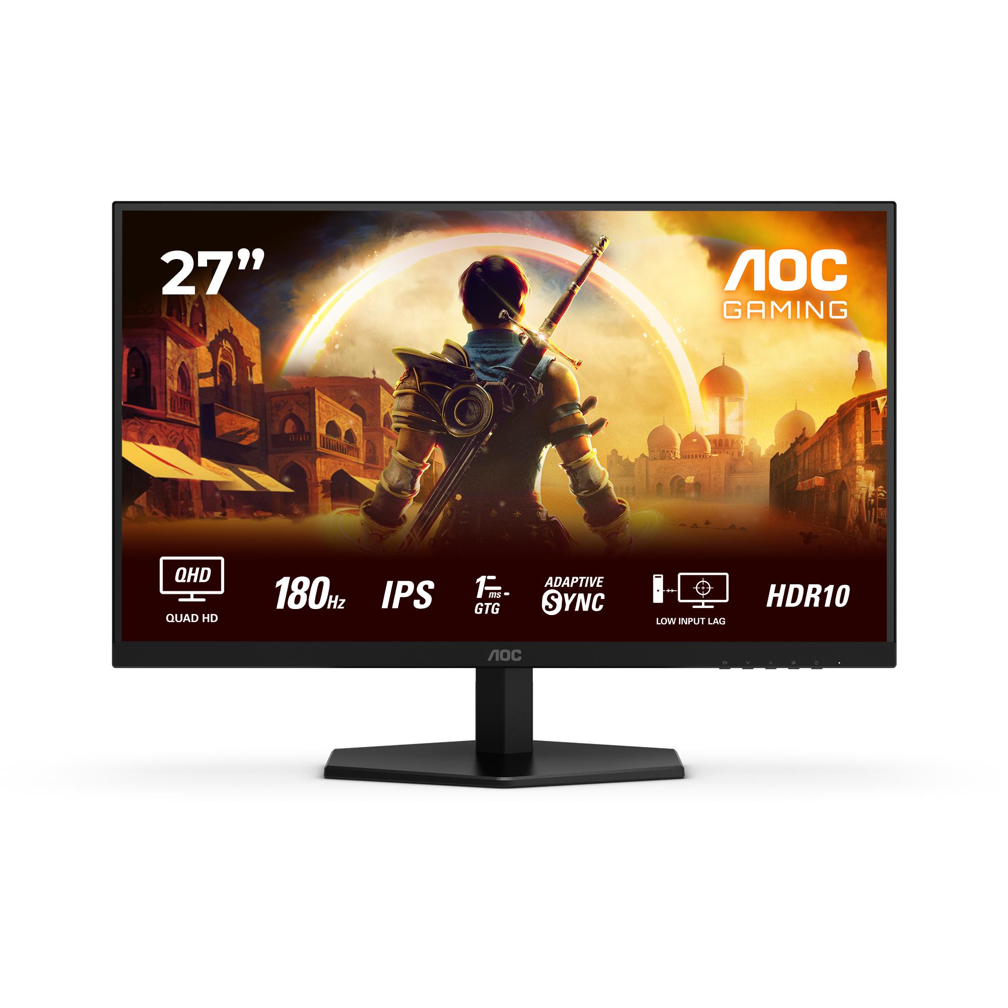 AOC Q27G42XE (2560 x 1440 Pixel, 27"), Monitor, Rot, Schwarz