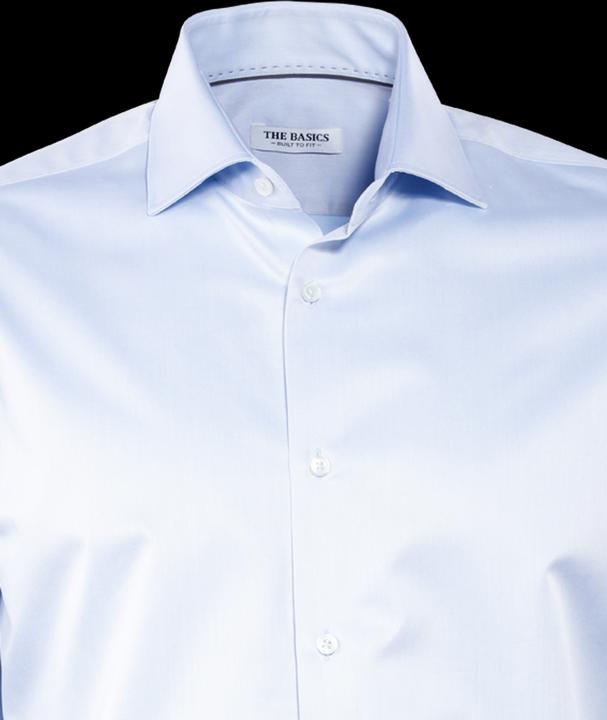Produktbild The Basics Hemd Modern Fit Hai bügelleicht blue regular