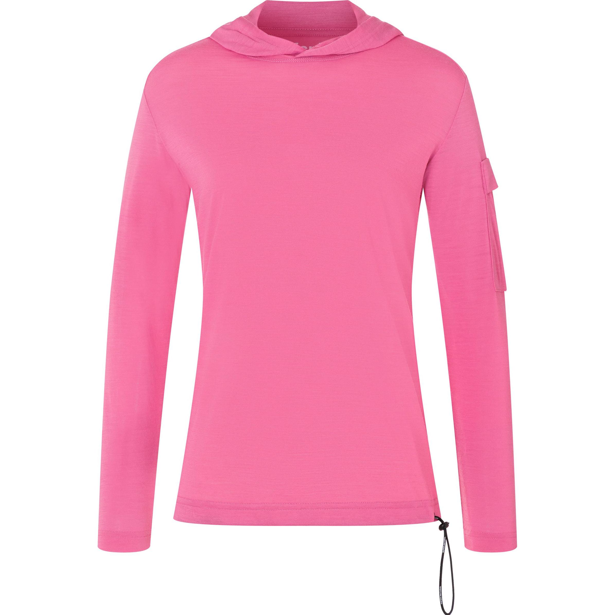 Super Natural, Damen, Pullover, Women's Relax Light Pocket Hoodie, Rosa, (M)
