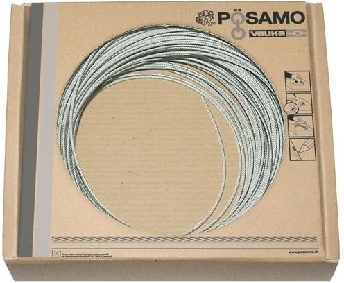 Immagine prodotto Pösamo Scatola per funi metalliche 6x7 galZn 3,0mmx200m