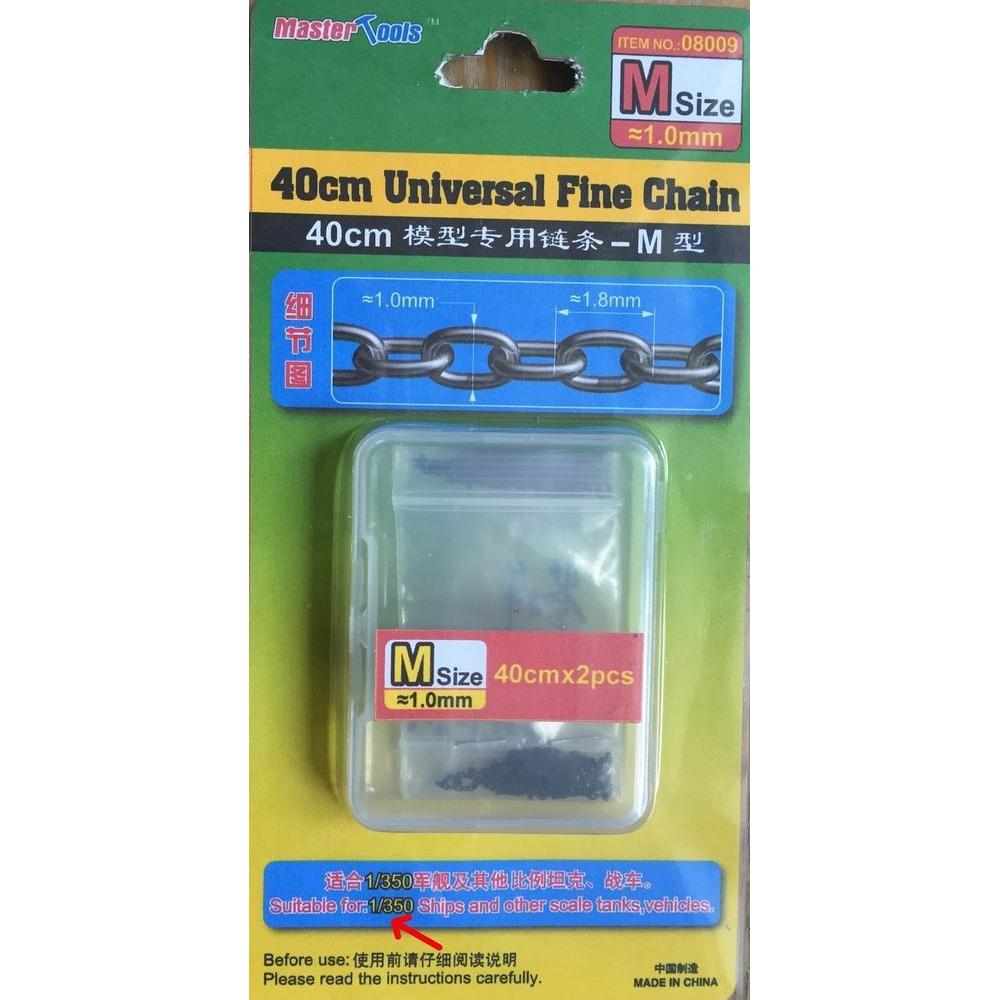 Master Tools 40CM Universal Fine Chain M Size 1.0mmX1.8mm