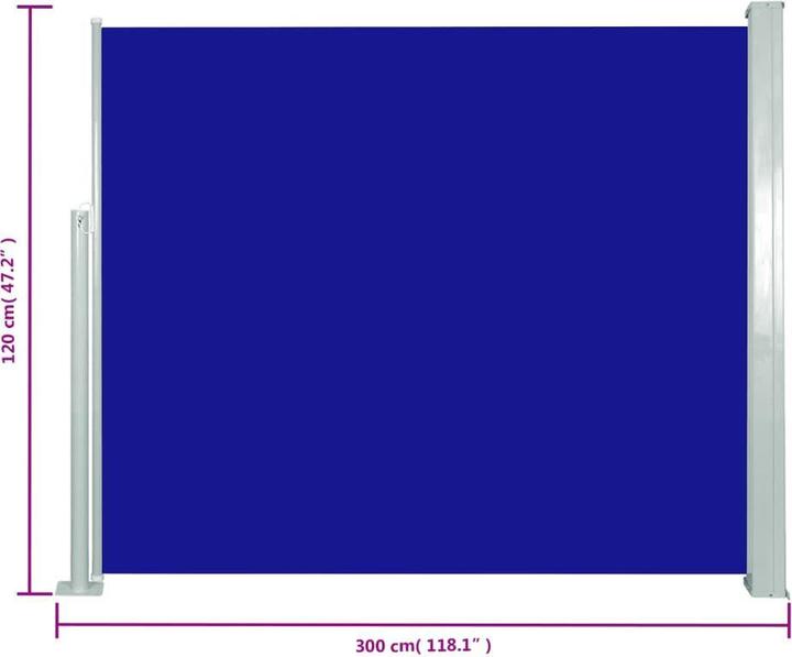 Image du produit vidaXL Balkon-Seitenmarkise (3 m)