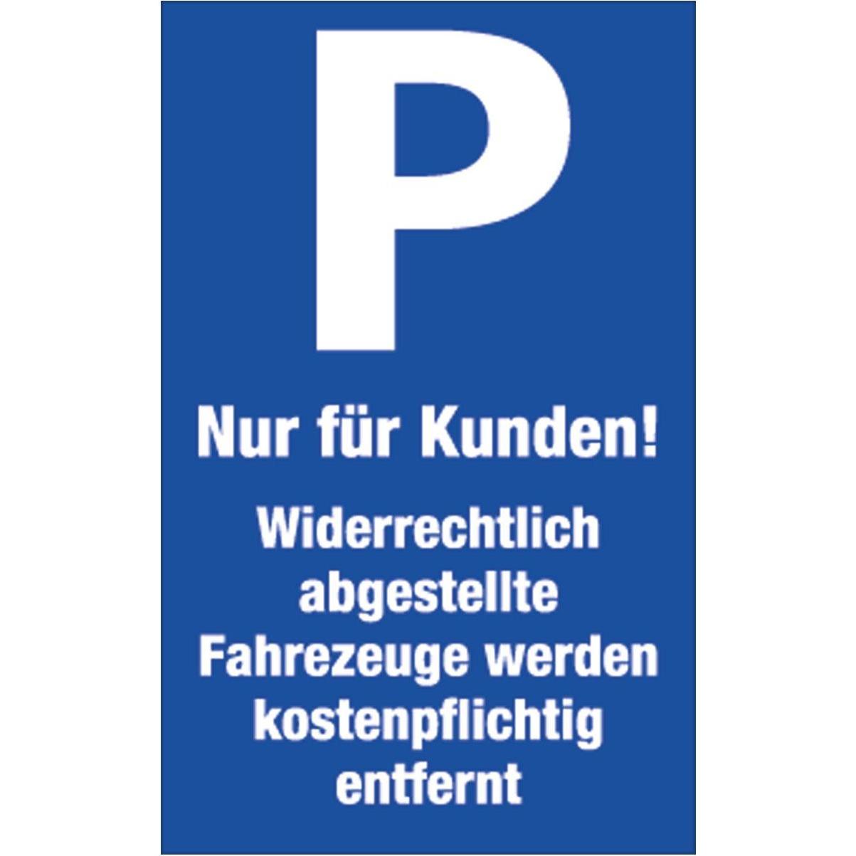 4x 0, Informationsschild, Parkplatzschilder