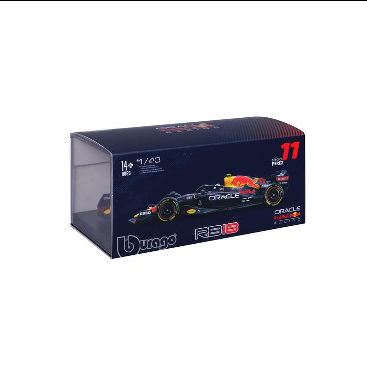 Productafbeelding Bburago Red Bull Racing RB18 F1 1/43 S. Pérez 2022