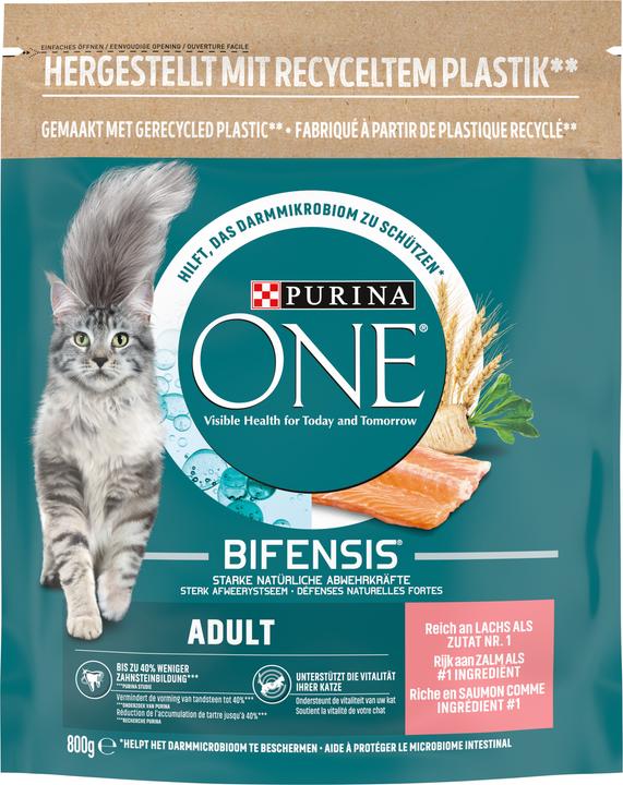Produktbild Purina ONE Lachs und Vollkorn (Adult, 1 Stk., 800 g)