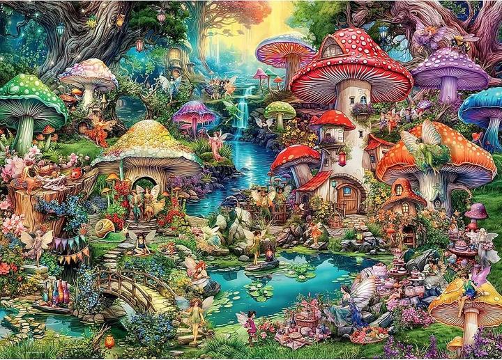 Actual product image Ravensburger Puzzle Fröhliches Pilzdorf, 1000 Teile. (1000 pieces)