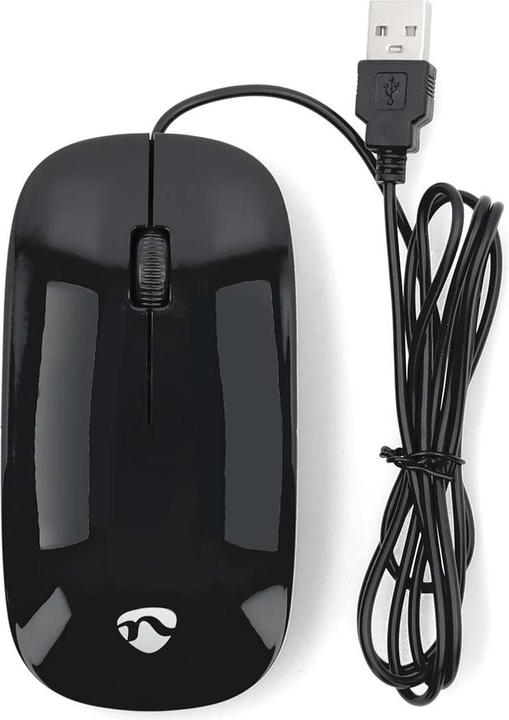 Actual product image Nedis Wired mouse | DPI: 1000 dpi | Number of buttons: 3 | Ambidextrous | 1.20 m | Silent mouse (Cable)