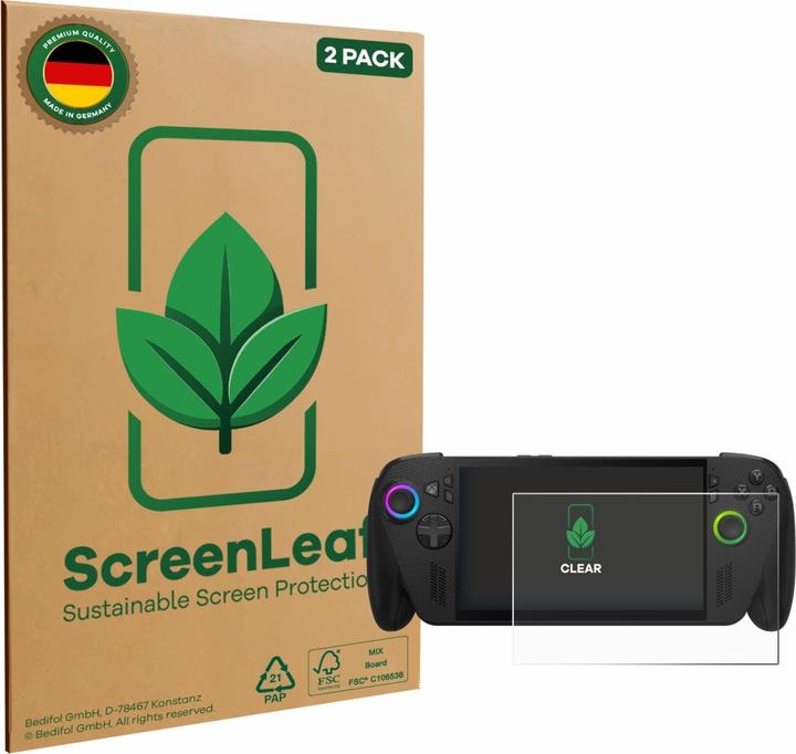 ScreenLeaf Pellicola protettiva, Proteggi Schermo Sostenibili, Clear, Antigraffio