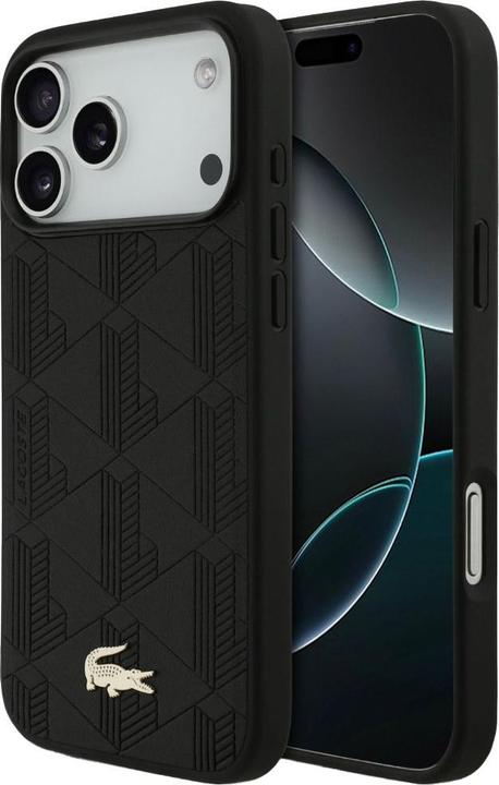 Immagine prodotto Lacoste - Hardcase Monogramme Gold Logo MagSafe (LCHMP17LPNOK) - iPhone 17 Pro - Black (Apple iPhone 17 Pro)