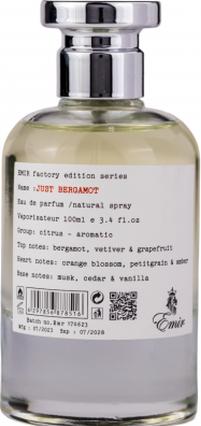 Actual product image Emir Just Bergamot Factory Edition Eau De Parfum 100ml (Eau de parfum, 100 ml)