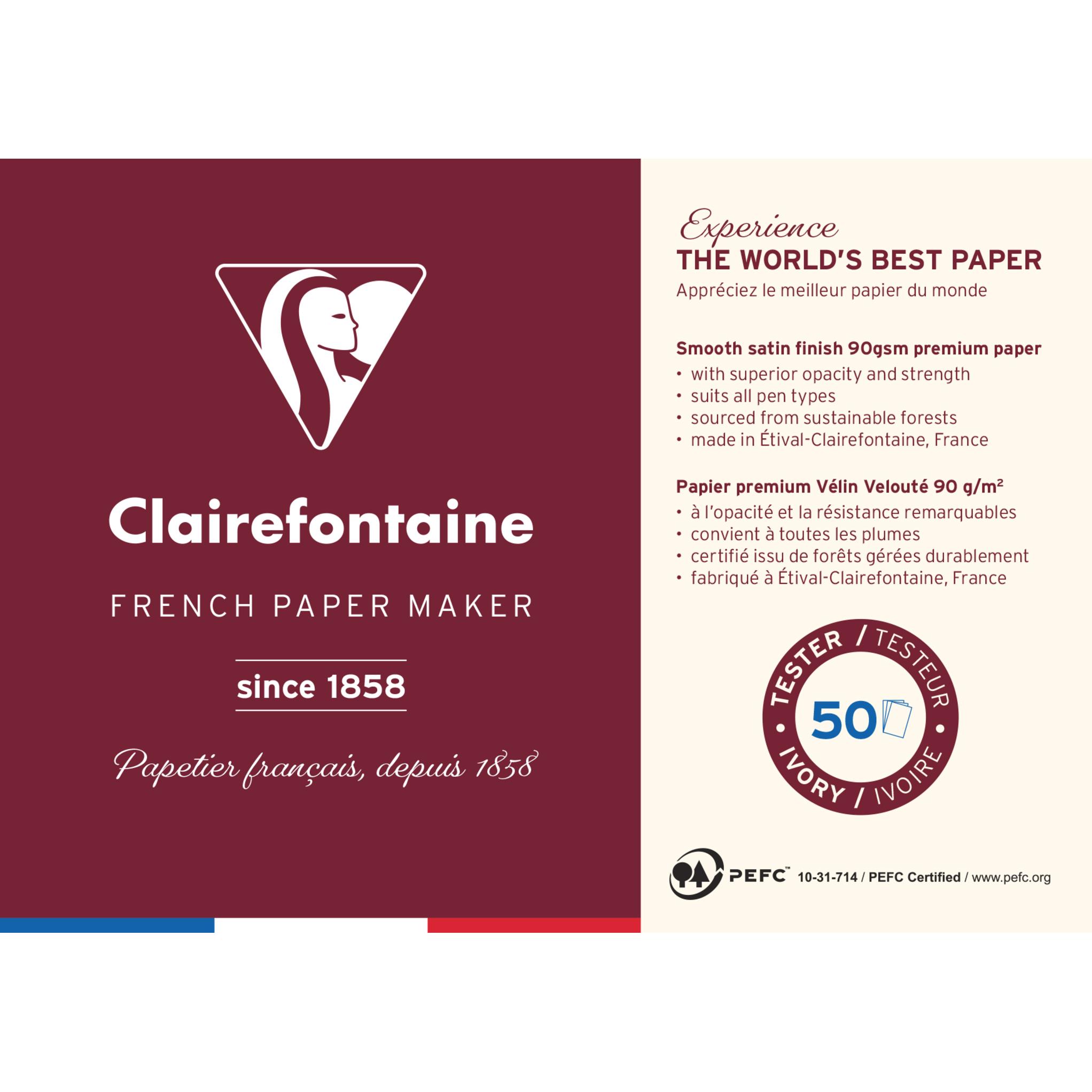 Clairefontaine, Bastelpapier, Block (90 g/m², 1 x)