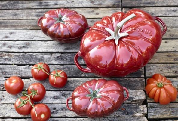 Productafbeelding Staub Cocotte "Tomaat (25 cm, Braadpan + kasserol, Gietijzer)