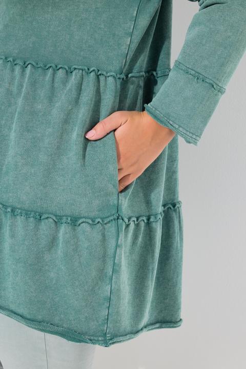 Immagine prodotto Ulla Popken Giacchetta dal taglio lungo e svasato con stile vintage e cappuccio (50, 52)