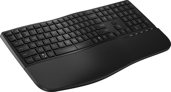 Actual product image HP 685 Comfort Dual-Mode Keyboard, Full-size (100%), Wireless, RF Wireless + Bluetooth, Membrane, Bl (DE, Wireless)