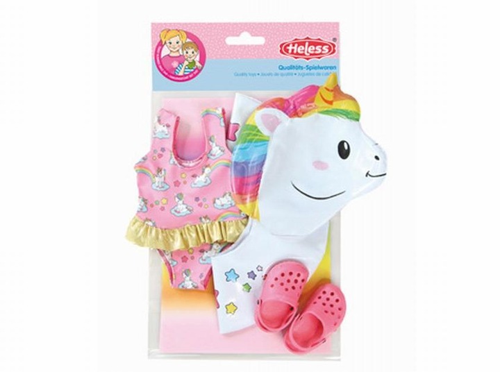 Actual product image Heless Doll swimming set Unicorn